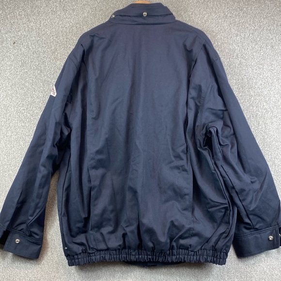 Bulwark FR canvas chore coat XL bomber style zip & snap heavy welding workwear - Picture 9 of 11